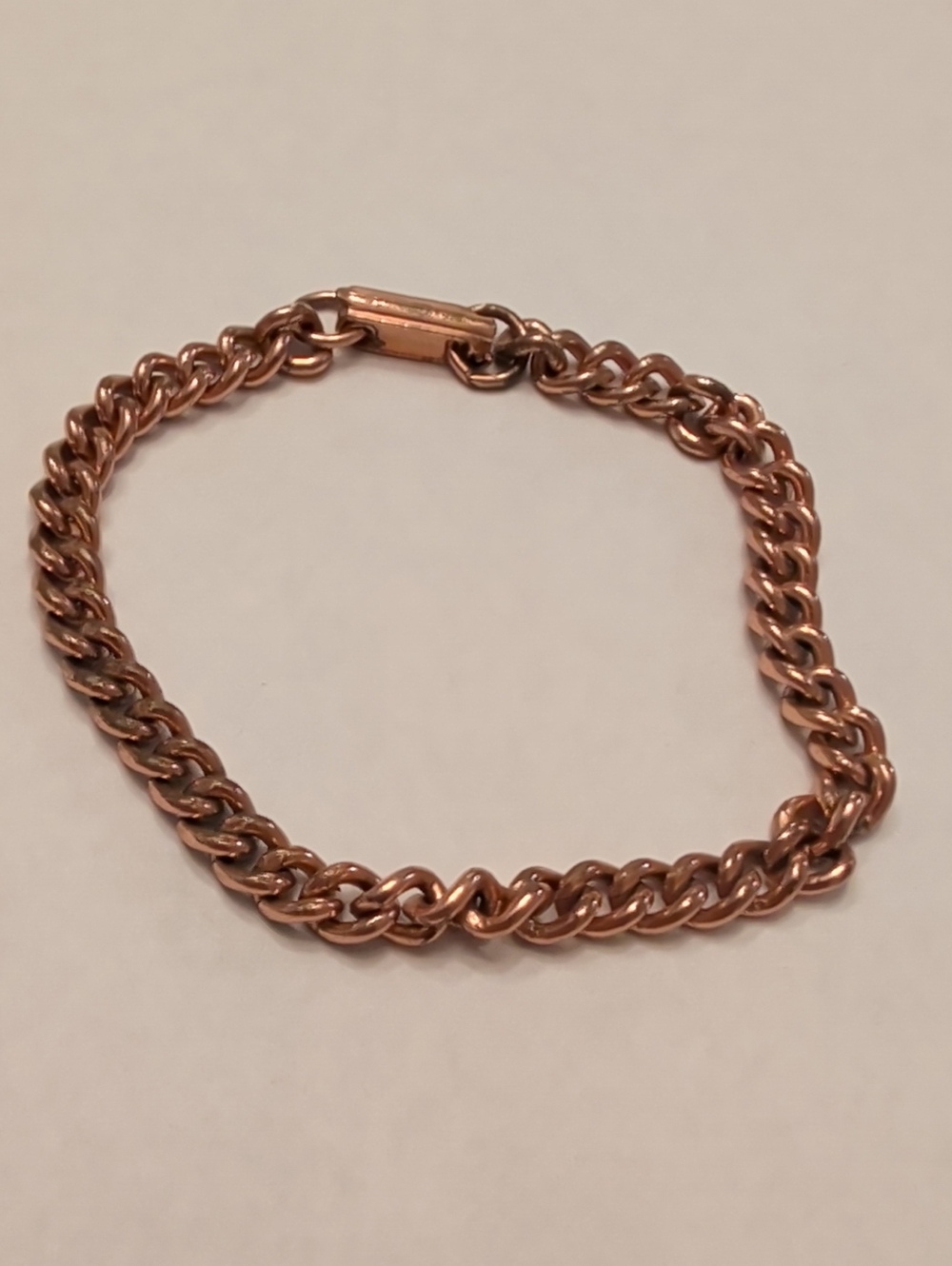 Solid Copper Curb Chain Bracelet